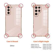 Shockproof, Transparent, Fashionable Electroplated Cushion Glitter Butterfly Stand Phone Case Compatible With Samsung Galaxy S26/S22/23/24/25/S24 FE/S25 EDGE, A04/05/06/A07/A14/A15/A16/A17/A24/A25/A34, Note 9/10/11/12/13, 9/10/12/13C 14C, Honor X, RENO C53 C55 C61 C63 C75 - Purple - View 11