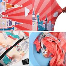 WSXC YEKEYI Travel Suitcase Protector Zipper Suitcase Cover Washable Print Luggage Cover 18-32 Inch - WineRed - View 7