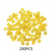 50-200 hạt pha lê Áo sáng bóng & hạt thủy tinh vàng, hạt trang sức thủ công đa năng thời trang cổ điển DIY, hạt giãn cách thích hợp làm vòng tay tình bạn, hoa tai, mũ đội đầu, mặt dây chuyền, đồ trang trí quần áo, đồ thủ công và phụ kiện thời trang sáng tạo - Màu vàng - Xem 11
