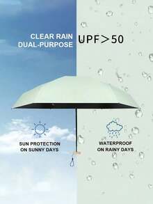 7.5英寸/19厘米迷你折叠伞，便携式户外遮阳伞，防紫外线遮阳伞，带收纳袋，防晒，6根伞骨+加厚黑色防水涂层，是户外、旅行、夏季防晒的理想之选，防风防水，春夏必备，伴娘礼物，房间、卧室装饰，海滩，旅行，男女通用，度假佳品。 - 彩色 - 查看 2