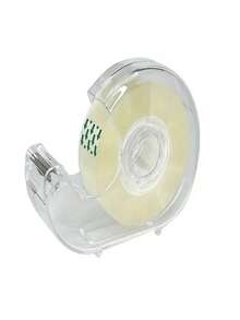 1个高品质透明蜗牛形胶带座 + 1卷透明胶带，办公用品胶带可爱文具套装，胶带座自带粘性，适用于办公室、工艺品、艺术家、剪贴簿、学校和礼品包装 - 透明 - 查看 2