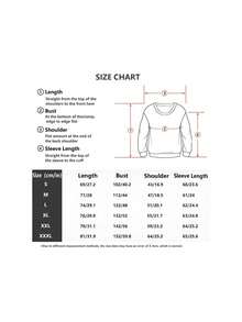 Men YOUNGLA Graphic Sweatshirt Black Casual Crew Neck Pullover With Bold White Lettering Loose Fit Long Sleeves And Ribbed Cuffs Perfect For Casual Attire Everyday Comfort Apparel Bold Graphic Sweatshirt Comfortable Fit Sweater Hoodie - Black - View 7