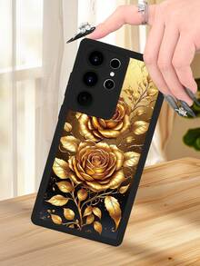 1 pieza Funda de teléfono con diseño de rayas verticales en tonos amarillos y turquesa, limones con flores y texto "la dolce vita" en estilo veraniego y fresco ideal para la temporada cálida y amantes del look mediterráneo TPU soft case, protección completa antideslizante y anti-caída, compatible con iPhone17 ProMax/16/15/14/13/12/11/Plus/Pro/ProMax, compatible con Galaxy A34/A35/A54/A55, Galaxy S20/S21/S22/S23/S24/S25 Ultra/Plus, compatible con Galaxy/Redmi/Honor/OPPO/ViVo - Negro - Ver 8