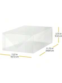 EstiloTendenciaWhitmor - 6362-2691-4 Caja De Zapatos Para Mujer Clear Vue Collection, Juego De 4Calidad PremiumVersióN Mejorada - Cajas de zapatos para hombre (3 juegos) - Ver 6