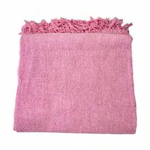 Set Of 2 Throws For Sofa Or Bed, 100% Cotton, Size 210x120, Decorative And Protective Cover For A New And Elegant Home - 羅莎 - 查看 3