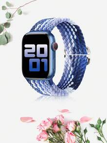 1 Stück St.Siabe elastisches Nylon Armband, verstellbares gewebtes Nylon Solo Loop Uhrenarmband kompatibel mit 38mm, 40mm, 41mm, 42mm, 44mm, 45mm, 49mm Smartwatches, geeignet für Series 9, 8, 7, 6, SE, 5, 4, 3, 2, 1, Ultra, Zubehörarmband