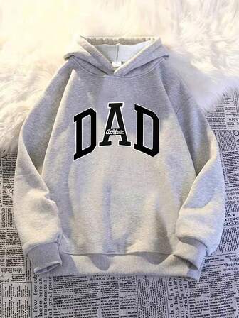 Youth Light Gray Solid Color Fleecy Hoodie Sweatshirt, Versatile All-Match Fashion Pullover For Teen Boys, Warm And Cozy, Suitable For Autumn/Winter