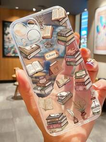 1 Ốp lưng điện thoại TPU trong suốt chống vân tay họa tiết hoa văn họa tiết sách cá nhân thời trang, phủ toàn bộ, tương thích với iPhone/Galaxy/IPhone16promax/16/16pro/16plus/11/15/15pro/15promax/12/13/14promax/Xs/Xr/11pro/11promax/12pro/12promax/13pro/13promax/7plus/14pro/14promax/14plus/7plus/8plus/8/Se2/12mini/13mini - Nhiều màu - Xem 2