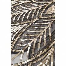 Shawl Wraps Sequin Beaded Evening Cape Bridal Shawl - Black Gold - View 6