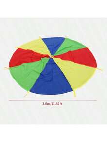 1pc 2m/3 Meters/3.6m Foldable Rainbow Parachute, Gymnastics Outdoor Training Equipment