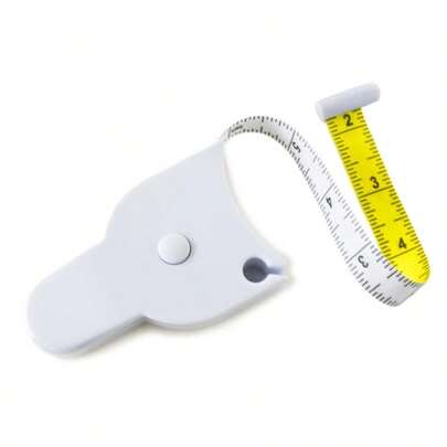 TTJM Perfect Body Tape Measure - 80 Inch Automatic Telescopic Tape Measure - Retractable Measuring Tape For Body: Waist Hip Bust Arms And More White - 80 Inch