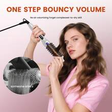 3-In-1 Hairstyling Blowout Brush, Curls And Straight Hair - Xem 3