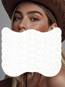 6/3/1pcs Shiny Freckle Silver Glitter Freckle Stickers, Women Shiny Freckle Face Stickers, Waterproof, Suitable For Dance, Music Party Makeup - Nhiều màu - Xem 2