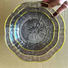 精美客厅水果盘，冰川图案干果盘，餐桌骨盘，蛋糕小吃盘