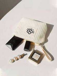 可爱迷你卡通设计零钱包，便携式口红/化妆品包，耳机和线缆收纳包，非常适合海滩度假、浴室收纳、卧室整理，大容量