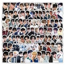 103张ZB1贴纸，ZERO-BASEONE贴纸，Yujin，张昊Ricky，Kpop贴纸，DIY剪贴簿贴纸，礼品包装贴纸，桌面装饰贴纸，水瓶和手机壳装饰贴纸，派对装饰贴纸 - 彩色 - 查看 1