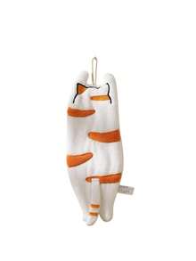 1pc Soft, Absorbent & Quick-Dry Cute Cartoon Elephant, Cat, Rabbit Animal Silhouette Hand Towel, Hanging Bathroom Hand Drying Cloth - Multicolor - View 15