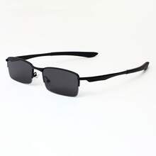 Adult Sunglasses Villain Magnifying Glass Mirrored Frameless Square Frame - C1 - View 1