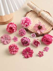 50 piezas de flores y rosas artificiales (2,3 cm - 7,9 cm) - Ideal para bodas, decoración del Día de San Valentín, decoración del hogar, centros de mesa para fiestas, coronas, decoración de mesas, adornos de ropa, fiestas, bodas, aniversarios, centros de mesa - Multicolor - Ver 10