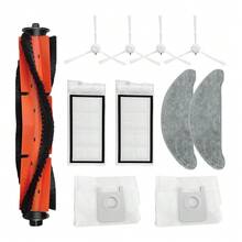 Roidmi Eve Plus 机器人吸尘器配件，包括：主刷、边刷、过滤器、尘袋、拖把架、清洁布、一次性清洁布 - 睿米eve plus - 查看 15