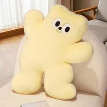 Almohada de peluche de dibujos animados con forma de oso, juguetes de peluche suaves para adultos, decoración del hogar - Amarillo - Ver 4