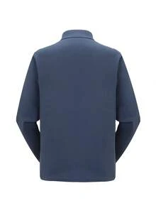 CAMEL CROWN Chaqueta de forro polar para senderismo de invierno para hombres - Azul grisáceo - Ver 7