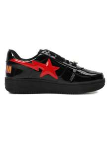 Leather Classic Comfortable Low-Top Fashion Sneakers, Unisex - màu đen - Xem 5