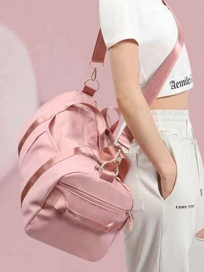 Equipaje de noche, bolsa de viaje, bolsa de fitness de gran capacidad y resistente al agua, bolsa de mano para fin de semana con compartimento seco/húmedo, bolsa de hombro multifuncional y portátil para negocios, vacaciones, actividades al aire libre, esquí, bolsa de viaje para fitness, bolsa de noche, bolso, bolsa deportiva, útiles escolares, útiles para volver al colegio.