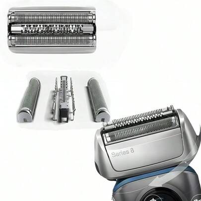 Series 8 83M Replacement Head Compatible With S8 Shaver 8320S,8325S,8330S,8340S,8350S,8345s,8360cc,8365cc,8370cc,Beards & MustachesTrimming, Compact Accessory, Shaver Accessory, Personal Care, Sleek Design, Sharp Blades, Professional Shaving