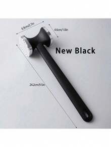 1 Piece Silver Hammer (Small Size) Double-Sided Square Meat Hammer Kitchen Tools Pork Chop Steak Hammer Western Food Utensils Meat Hammer, A Variety Of Styles Available - Multicolor - View 9