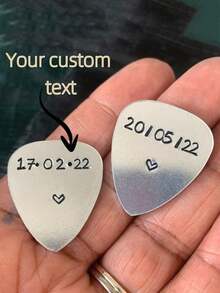 Customized Guitar Pick, Personalized Guitar Pick, "I'll Always Choose You", Personalized Guitar Pick, Stainless Steel Guitar Pick, Gift For Folk Music Lovers, Gift For Music Lovers - Multicolor - View 5