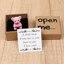 1pc "Open Me" Surprise Gift Box Set - Thoughtful Keepsake For Birthday, Anniversary, Valentine's Day, Wedding And Couples | Includes Love Card, Paper Materials, Cartoon Design, English Language, Premium Luxury Craftsmanship | Fantasy Design | Paper Craft, Bear Home Decor - Multicolor - View 8