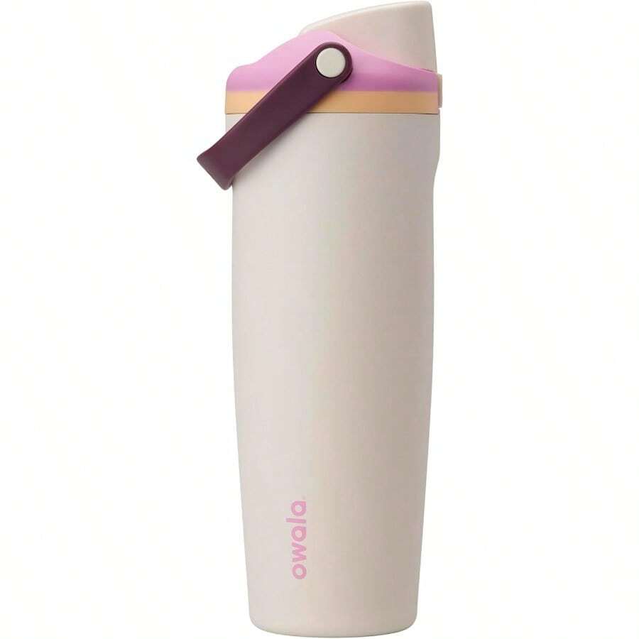 XZGB  Sway Insulated Stainless Steel Water Bottle With Two-Way Spout Built-In Straw And Bucket Handle Made For Travel School And Sports 30oz  Leak Proof Daybreak - Bình minh - Xem 1