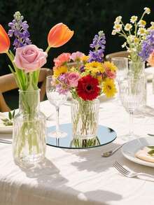 10片装亚克力圆形镜贴，非玻璃材质，是家居墙面装饰或婚礼餐桌摆饰的理想之选。适用于房间、浴室、梳妆镜装饰，20厘米银色亚克力圆形镜。 - 彩色 - 查看 4