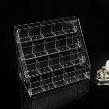 1pc Transparent Acrylic Lipstick Holder, Makeup Organizer Rack, Vanity Desktop Decor, Home Accessories - Multicolor - View 7