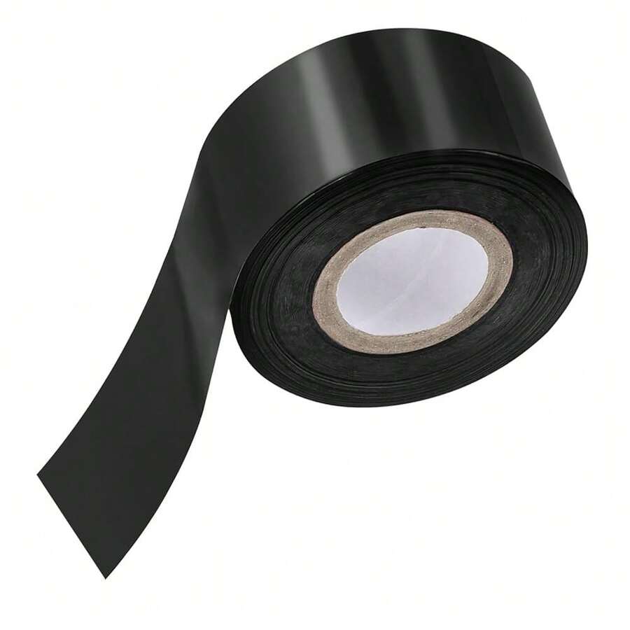 1.6\X400Ft Hot Stamping Foil Paper,Heat Transfer Hot Stamping Paper Foil Roll For Leather DIY Logo Decor Craft Gift Card Package Scrapbook,Black,1.6inchx400Ft,Black - 黑色的 - 查看 1