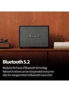 Marshall Altavoz Bluetooth inalámbrico WOBURN III: Salida de audio de alta fidelidad, mejora dinámica de graves, diseño portátil para uso doméstico, batería de larga duración y múltiples métodos de entrada. - Marrón - Ver 4