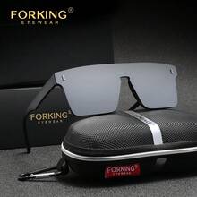FORKING 时尚无框眼镜，防护功能，男女通用休闲驾驶眼镜 - A - 查看 3