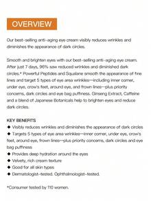 Shiseido BENEFIANCE Wrinkle Smoothing Eye Cream N | 15ml, Reduces Fine Lines & Firming Eye Area - Light Yellow - View 4