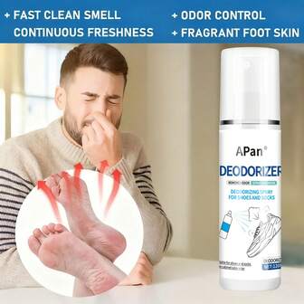 120毫升/4.06液盎司足部护理产品，快速持久去除异味。有效吸收汗液，令双脚清爽舒适，适合办公室工作人员和户外爱好者使用。