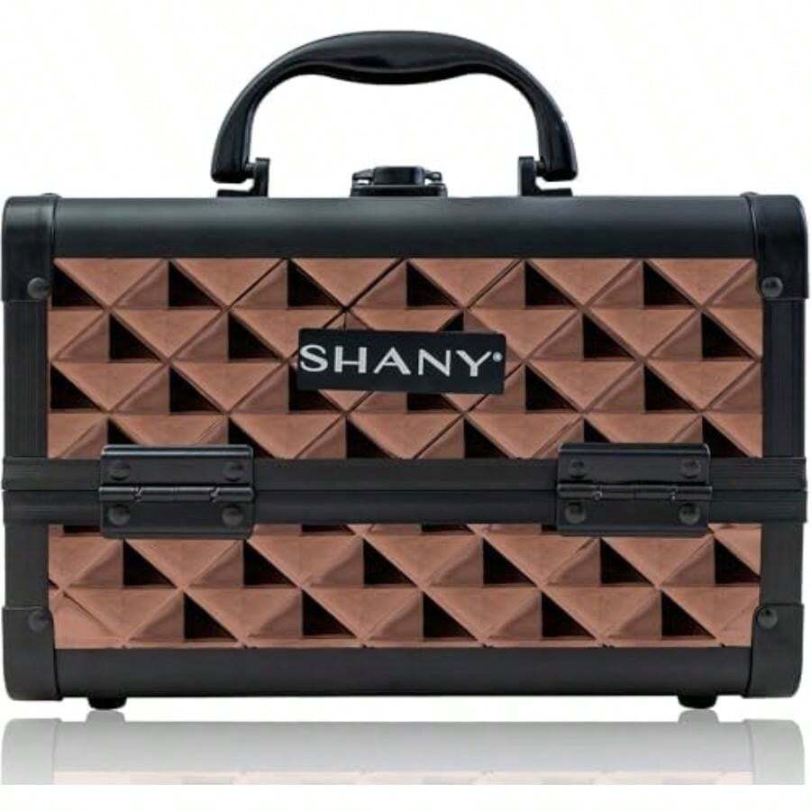 Shany Cosmetics - Portafolios de maquillaje con espejo,(Cobre) - Multicolor - Ver 1