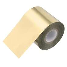 2\X400Ft Hot Stamping Foil Paper, Heat Transfer Hot Stamping Paper Foil Roll For Leather DIY Logo Decor Craft Gift Package Scrapbook Card, Light Gold,2inchx400Ft,LightGold - 淺金色 - 查看 2