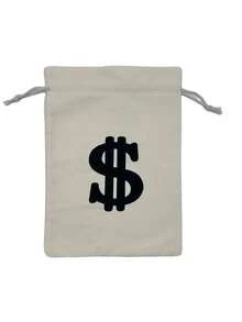 6PCS/8PCS - Men's & Women's Burglar Costume With Striped Shirt, Eye Mask, Money Bag & Gloves, Carnival Couple Party Outfit - Multicolor - View 5