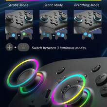 Wireless Pro Controller For Switch 2 | RGB LED, Motion Controls, Turbo, Programmable M1/M2 | Compatible With Switch, Switch Lite, Switch OLED & PC - 黑色裂紋款 - 查看 5