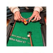 2025 New 1set Portable Billiard/Pool Table, Play Anytime Anywhere, Tabletop Game, Birthday/Christmas/Halloween Gift, Perfect Present - Multicolor - View 5