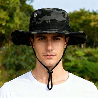 Gorra de camuflaje de poliéster para hombres