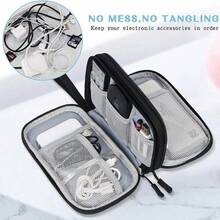 Travel Organizer Bag Cable Storage Organizers Pouch Carry Case Portable Waterproof Double Layers Storage Bags For Cable Cord - Multicolor - View 5
