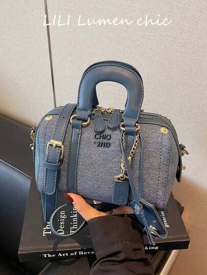 Yeni Moda Düz Renk Kumaş El Çantası, Zarif Görünüm, Harf Süslemeleri, Çift Sap Tasarımı, Fermuarlı Kapatma, Ayarlanabilir Omuz Askısı. İç Kısım Anahtarlar, Ruj ve Diğer Eşyaları Saklayabilir, Kadınlar, Üniversite Öğrencisi Kadınlar, İşe Gidip Gelme, Geziler, Randevular, Alışveriş, Günlük Ulaşım ve Çeşitli Durumlar İçin Uygundur.