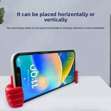 可爱的拇指形柔性手机/平板电脑支架，通用手机支架，非常适合懒散的人，便携易用，适用于办公室、家庭和其他场合，是生日或毕业的绝佳礼物，通用手机支架让您即使在床上也能享受电影和娱乐。 - 彩色 - 查看 5