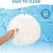 6 Pack Spin Mop Replacement Heads Compatible For Oceda EasyWring 1 Tank Bucket System, Microfiber Mop Replace Head Refills For Hardwood Floor Cleaning (Not For 2 Tank) - trắng - Xem 5